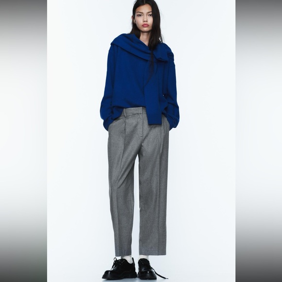 Zara pleated flannel pants - Picture 2 of 10